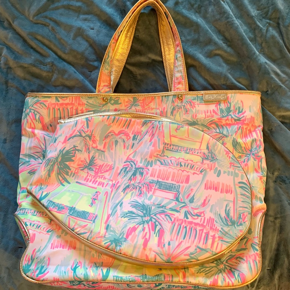 Lilly Pulitzer Perfect Match tennis tote